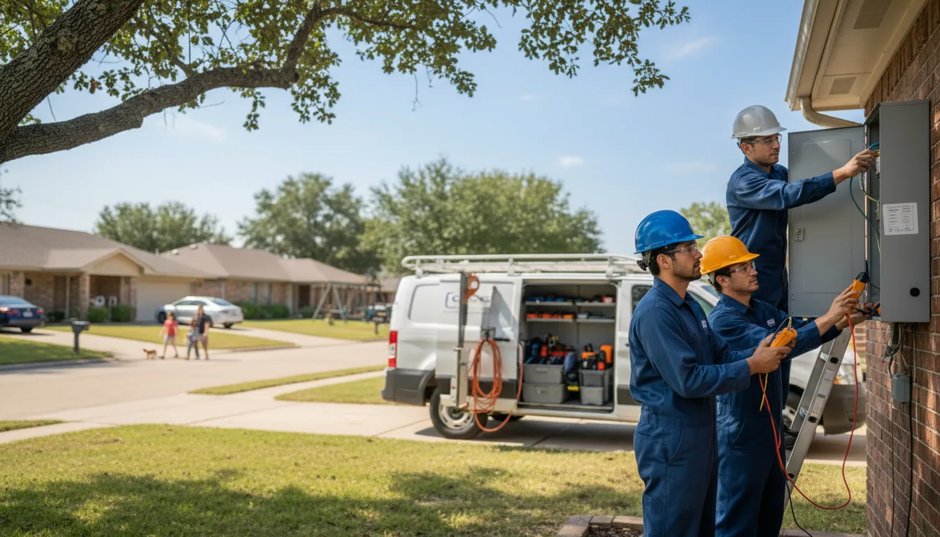 Certified electrician providing emergency electrical services in Melbourne, IA